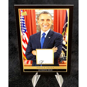 Rare President Barack Obama Authentic Relic Card Limited Edition
